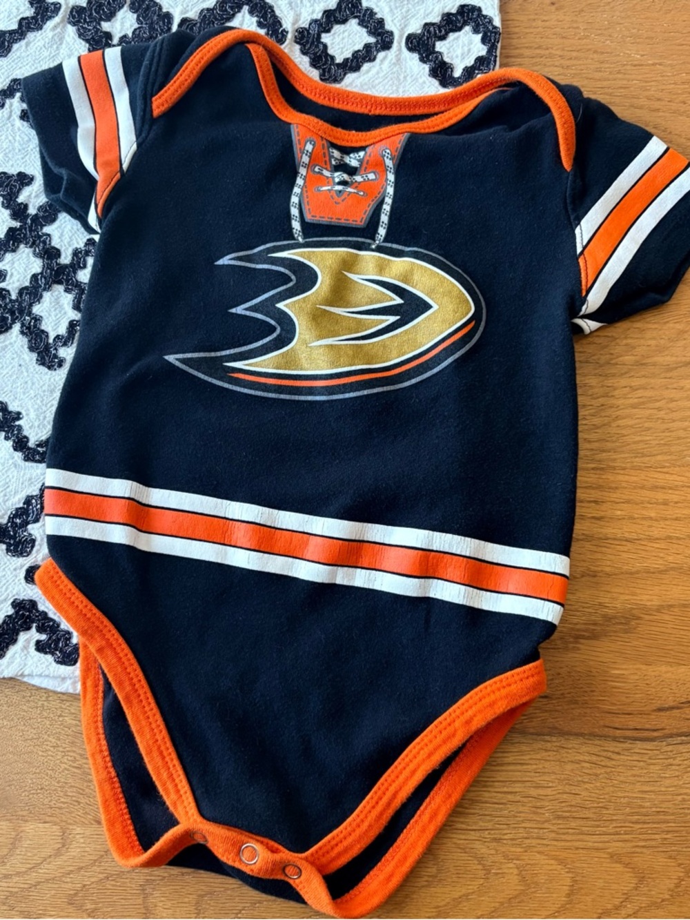 NHL Hockey Team Anaheim Ducks Baby Toddler One-Piece Bodysuit 24 months